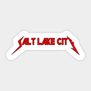 Salt Lake City - Typography Art Sticker